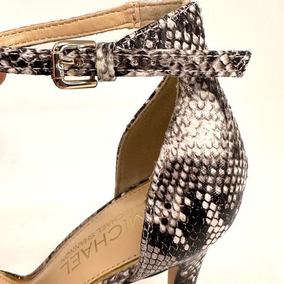 Michael Shannon Angelica Womens Sandals Snake Print Heel - Picture 9 of 12